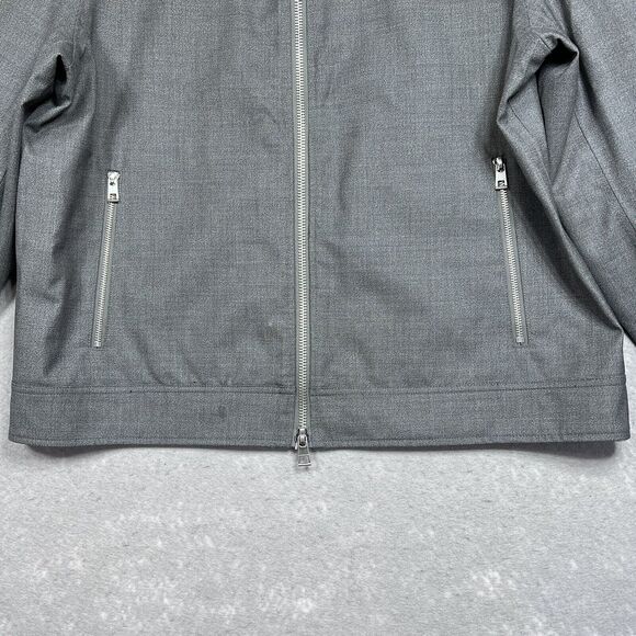 Michael Kors Jacket Mens Size X-Large Gray Full Zip Long Sleeve Pockets - Picture 4 of 14